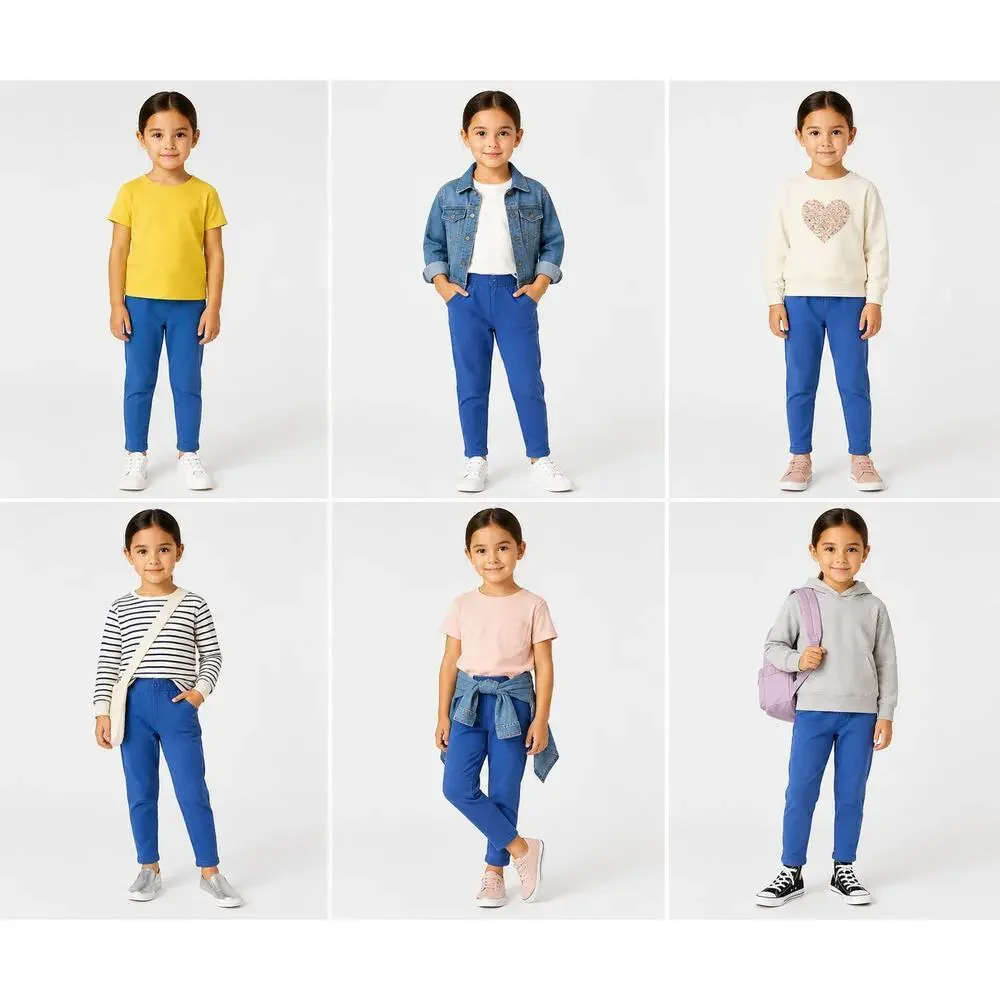 Carter's Girls Jeggings Size 6/6X Blue Denim Wash Stretch Pull-On Pants EUC